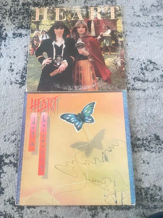 Portrait Other - Heart - Dog & Butterfly / Little Queen Vintage Vinyl LP Records Lot